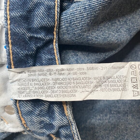 Zara Women's Mom Fit Distressed Jeans, size US 4 - Picture 13 of 14